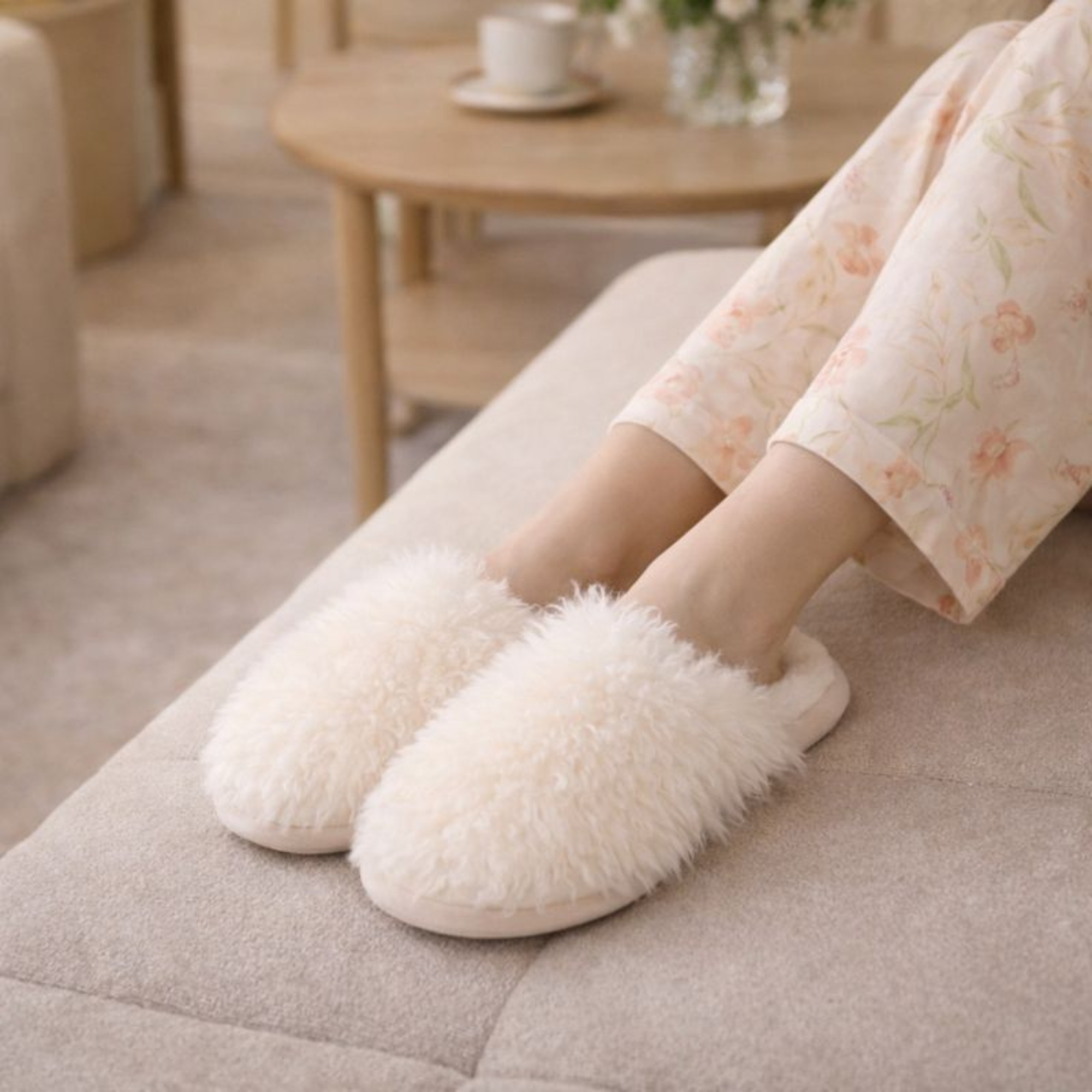DrifWoo - Wholesale Slippers - Women's - Plush Curly Faux Fur Slippers – Cozy Indoor Comfort9