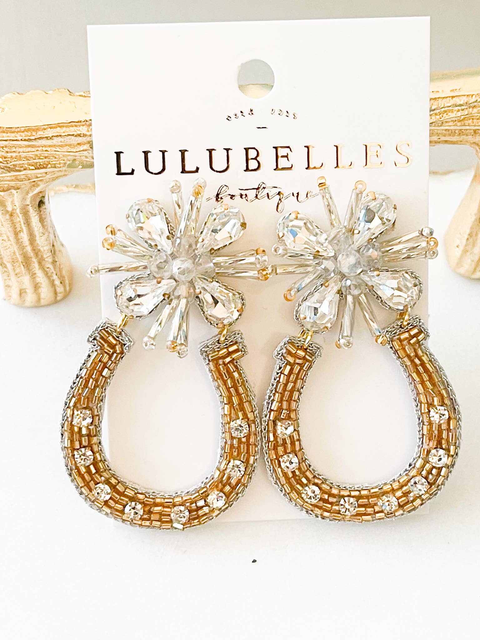 Lulubelles Boutique - Venta al por mayor Pendientes colgantes - Pendientes de herradura Derby2