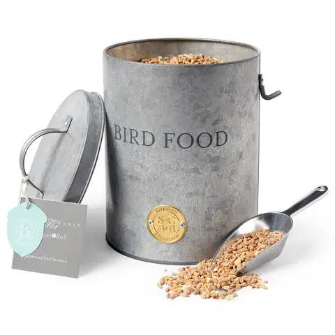 Sophie Conran - Galvanized Bird Food Tin for wholesale by Burgon and Ball EU