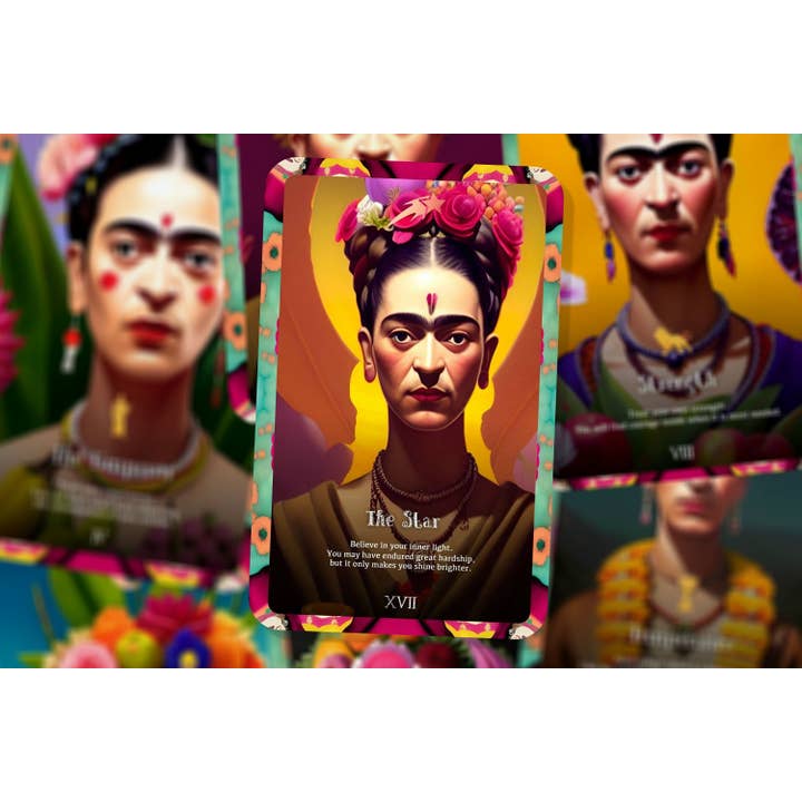 IBIZA TAROT - Vendita all'ingrosso Tarocchi - Twenty Two Fridas Tarot - Major Arcano - 22 illustrazioni ispirate a Frida Khalo4