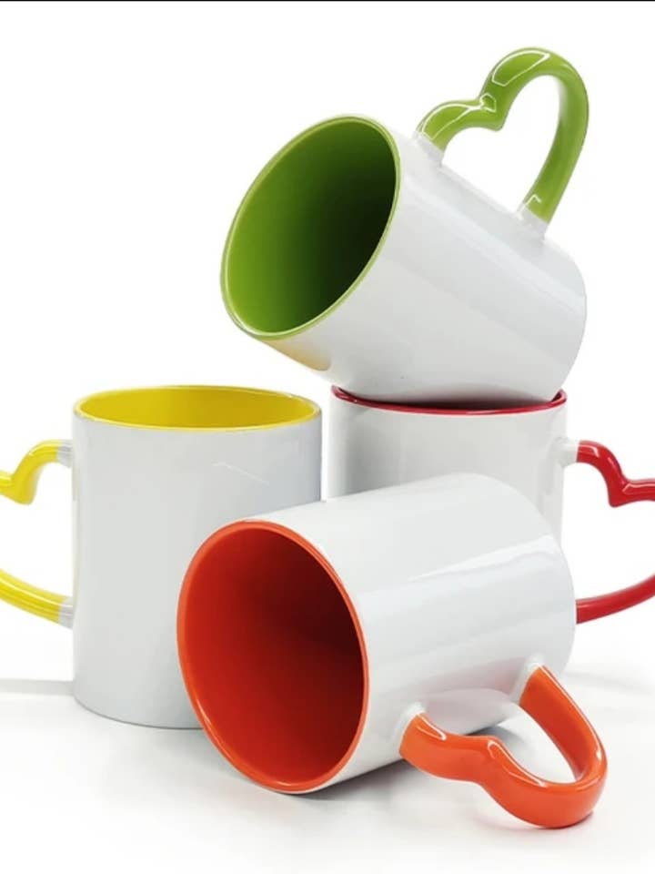 Hjertehåndtagskrus (flerfarvet sæt af 6) for engroshandel hos Alina's Made Nature's Care