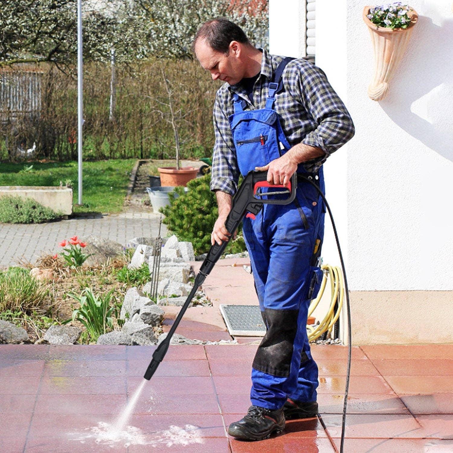 Hard Rock Health Stores - Vente Bibelots/décorations d'extérieur - Nettoyeur haute pression électrique puissant 3000 PSI max, débit 2,6 GPM pour voiture9
