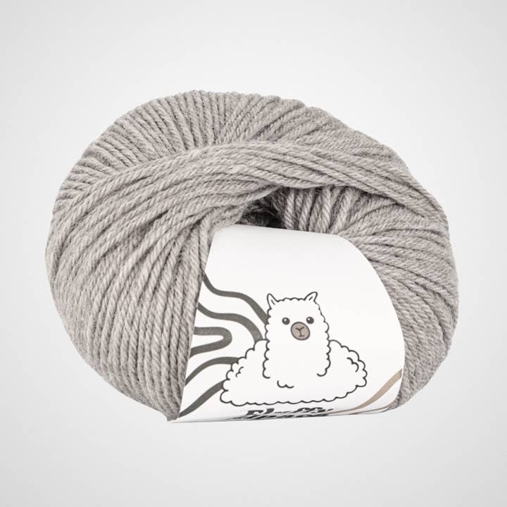 Fluffy Alpaca - Strickgarn - 100% Alpakawolle - hellgrau für den Großhandel von Wølmark Finland
