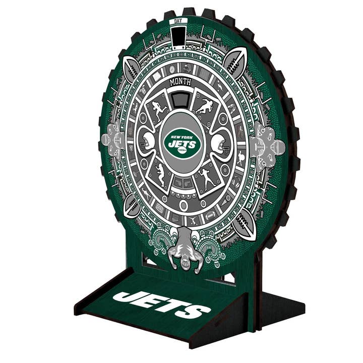 Calendário de desktop Circle 8in do New York Jets por atacado de Fan Creations
