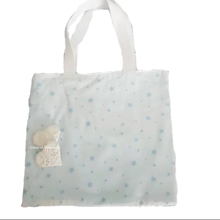 Dragée reversible little tote bag for wholesale by Rose et rêves dorés