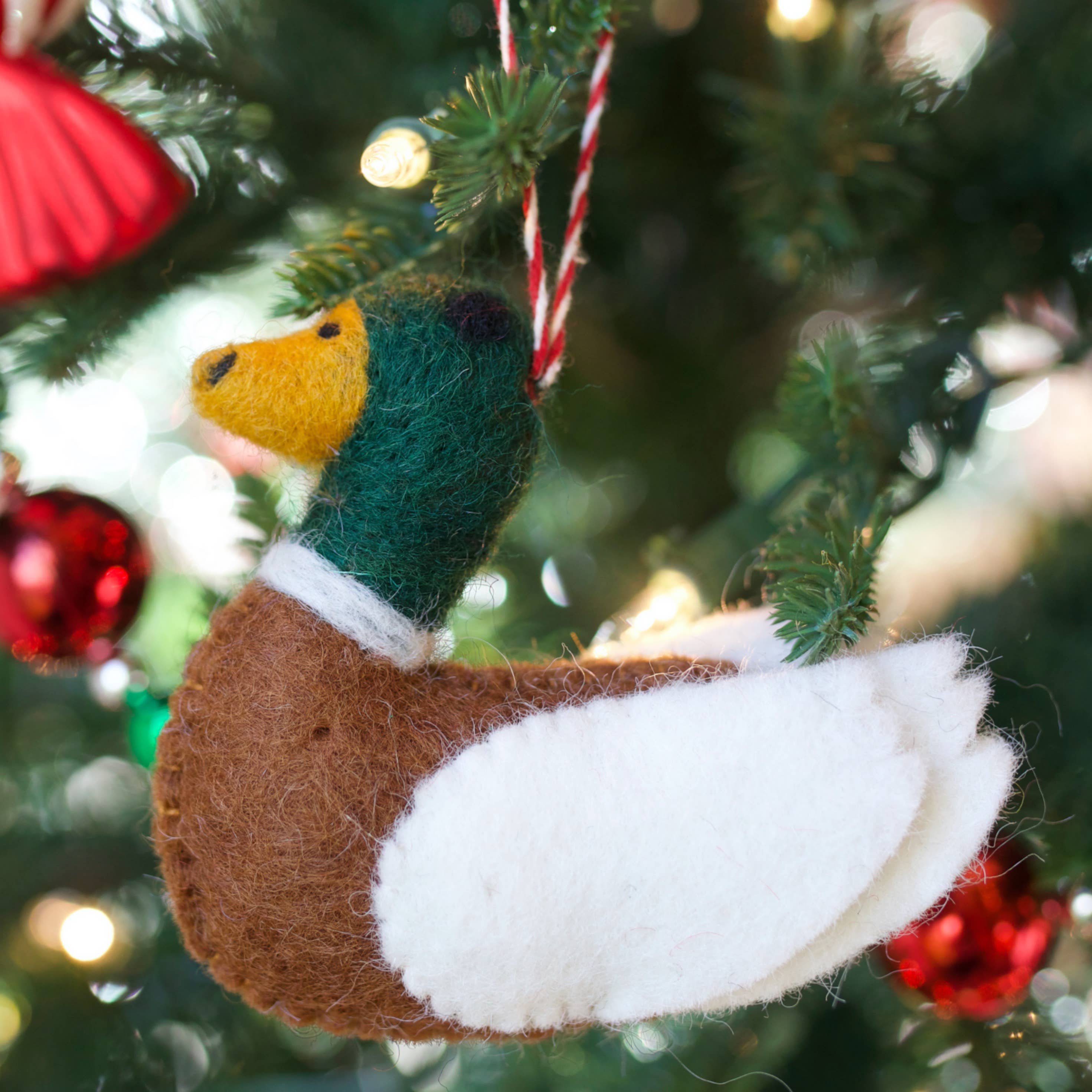 Ornaments 4 Orphans – Engroshandel Pynt – Mallard Duck Filtuld Julepynt1