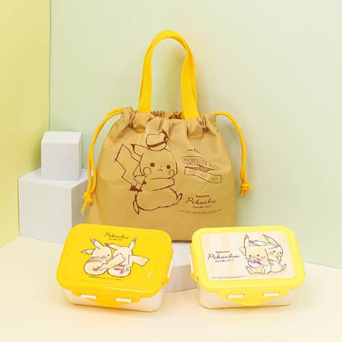 BCZShop - Wholesale Lunch Bag/Box - POKEMON 2-LEVEL LUNCH BOX WITH LUNCH BAG