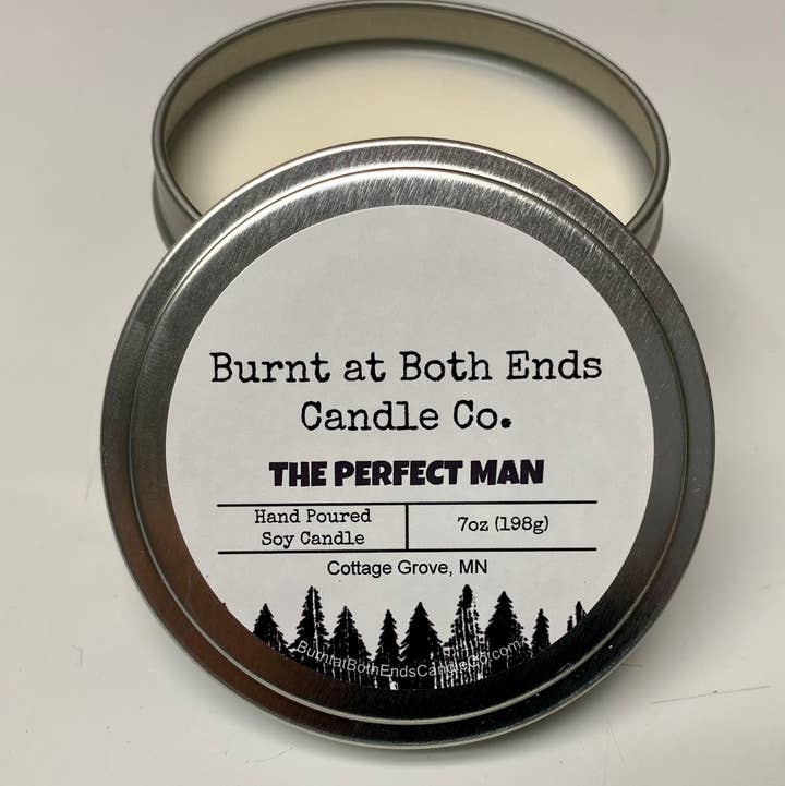 Burnt at Both Ends Candle Co - Wholesale Travel Candles - The Perfect Man- 7 oz1