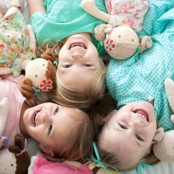 Tikiri Toys LLC - Wholesale Doll - Kids - Summer Brunette Hair with Orange Floral Dress4