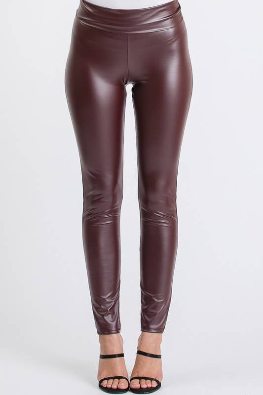 HEIMISH - Wholesale Fashion Leggings - Women's - SP1060-10 FAUX LEATHER SLIM FIT LEGGINGS13