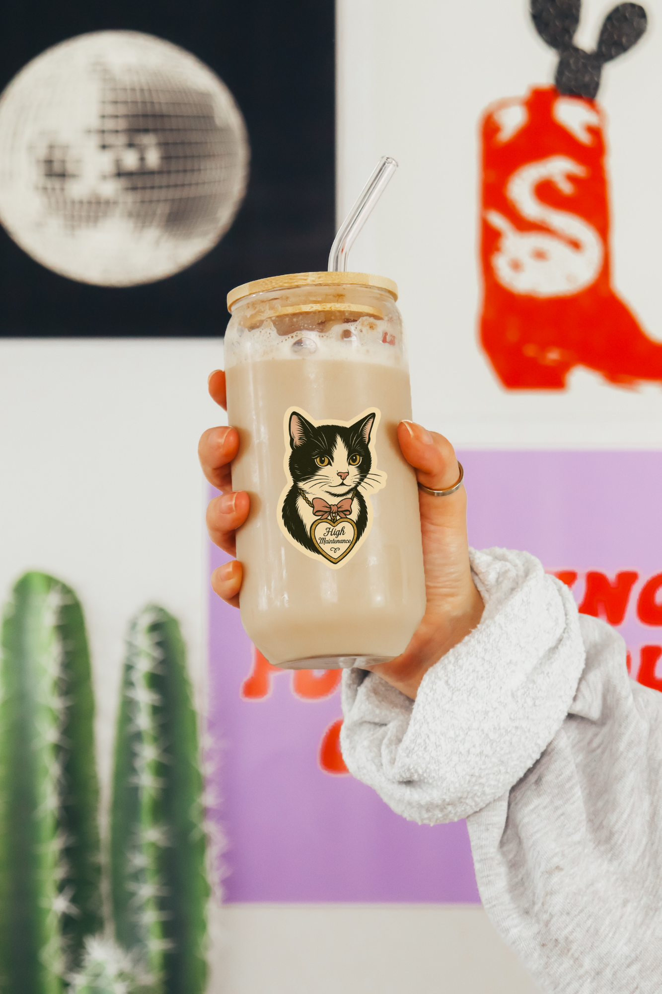 inviting affairs paperie - Vendita all'ingrosso Adesivo - Adesivo Gatto Esigente1