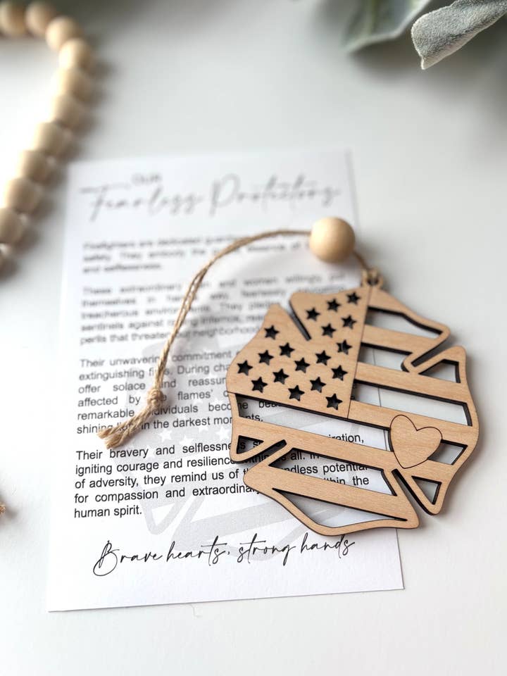 Fearless Protectors Story Card Charm - Firefighters for wholesale by Harris Girl Creations