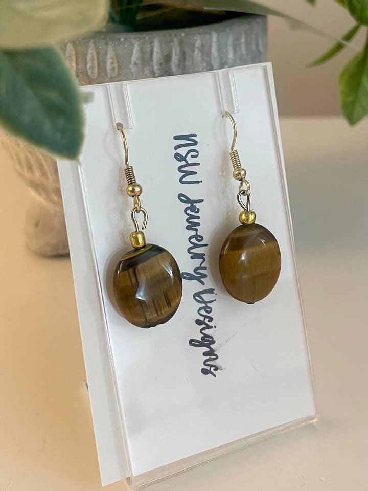 Tigers Eye Earrings for wholesale by NSW Jewelry Designs