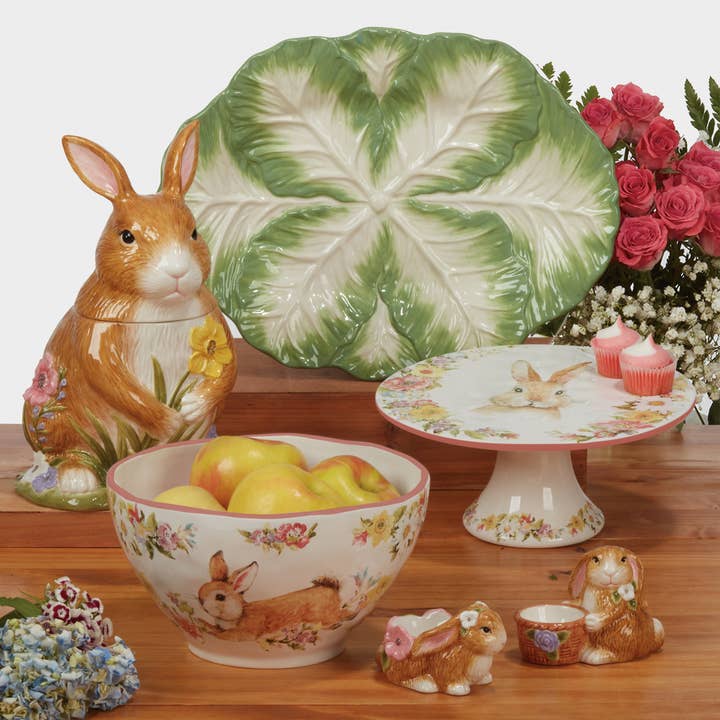Certified International - Vendita all'ingrosso Barattoli da cucina - Barattolo per biscotti coniglietto 3D Easter Garden 8