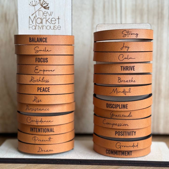 Word for 2024 Bracelet Collection for wholesale by New Market Farmhouse