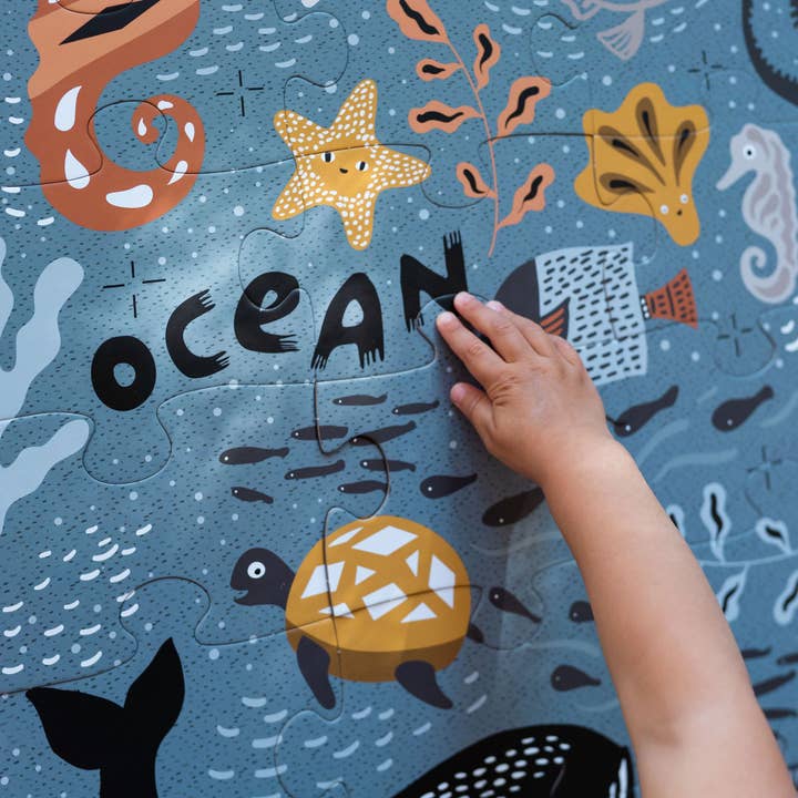 Wee Gallery – Großhandel Puzzle – Kinder – Meeresleben-Boden-Puzzle