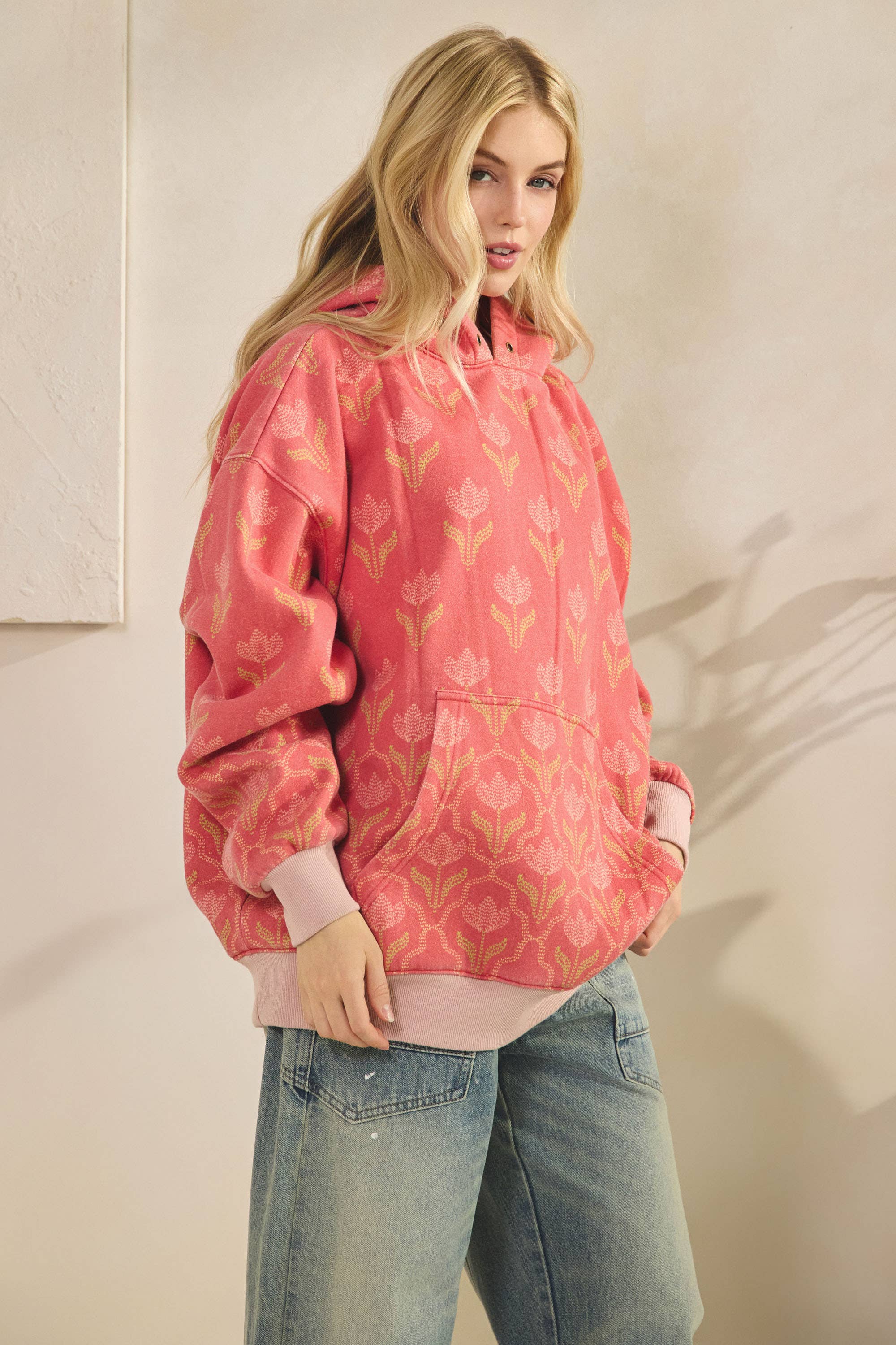 Veveret – wholesale Hoodie - Dam – Tryckt fleecehuvtröja28