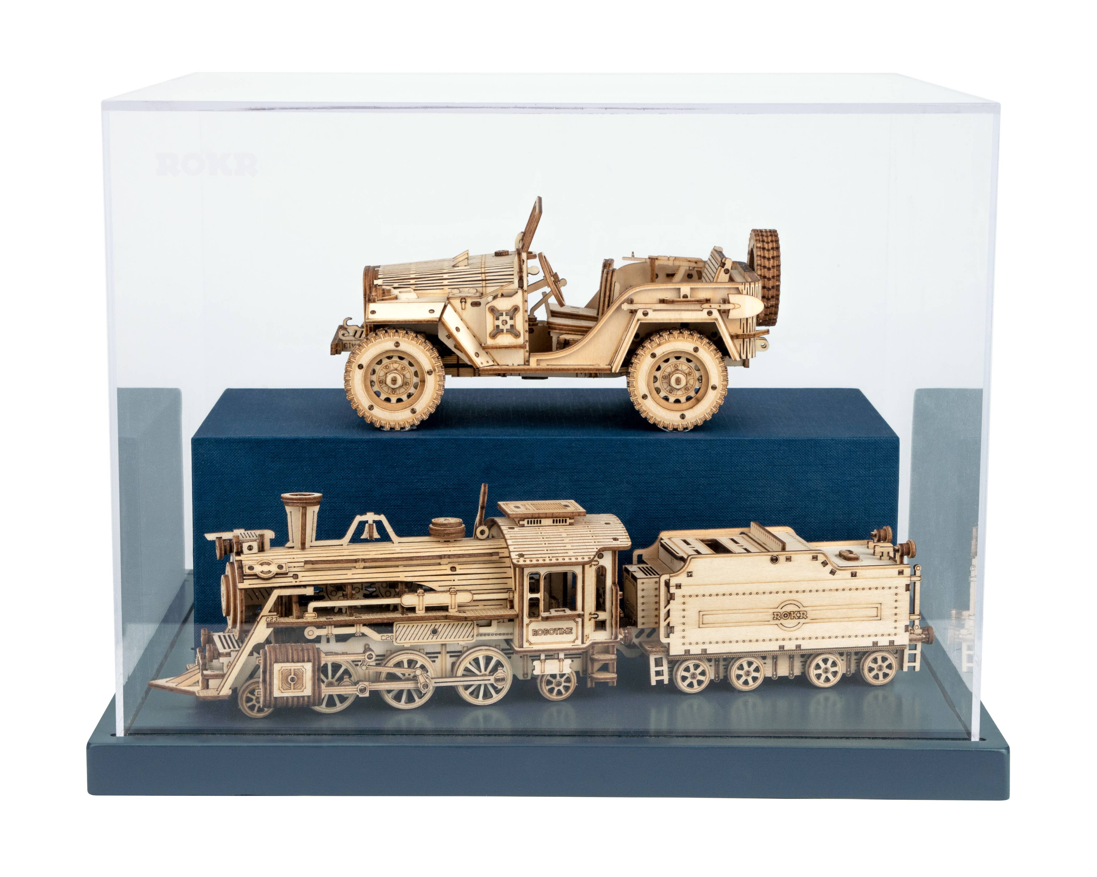 Robotime - Wholesale Puzzle - Adult - MC502 Heavy Truck ROKR Model Car Kits Wooden 3D Puzzles7