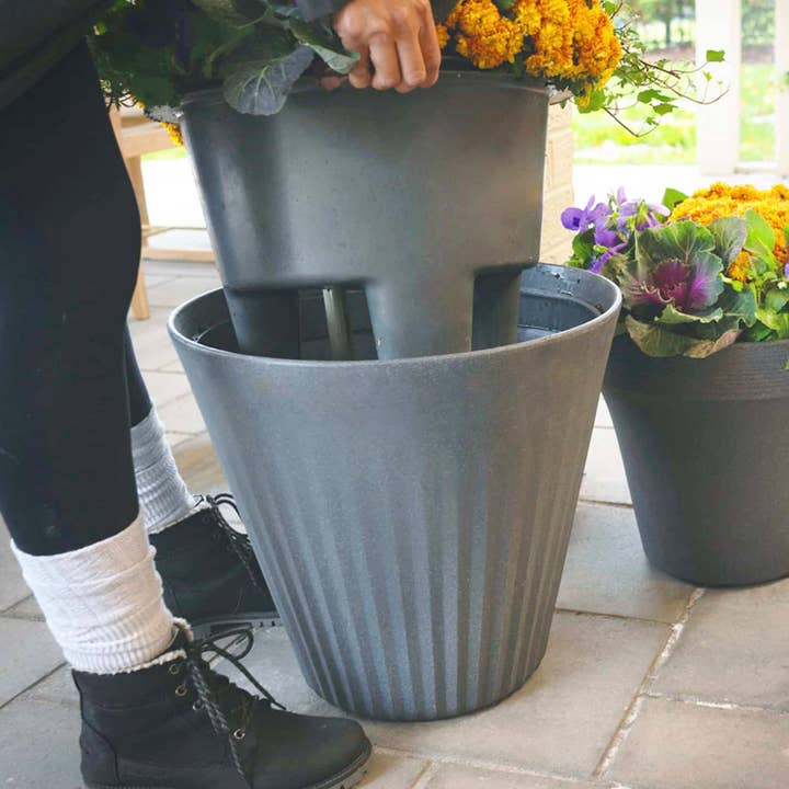 TruDrop Flex Fold Eco-Friendly Outdoor Pot for wholesale by Crescent Garden