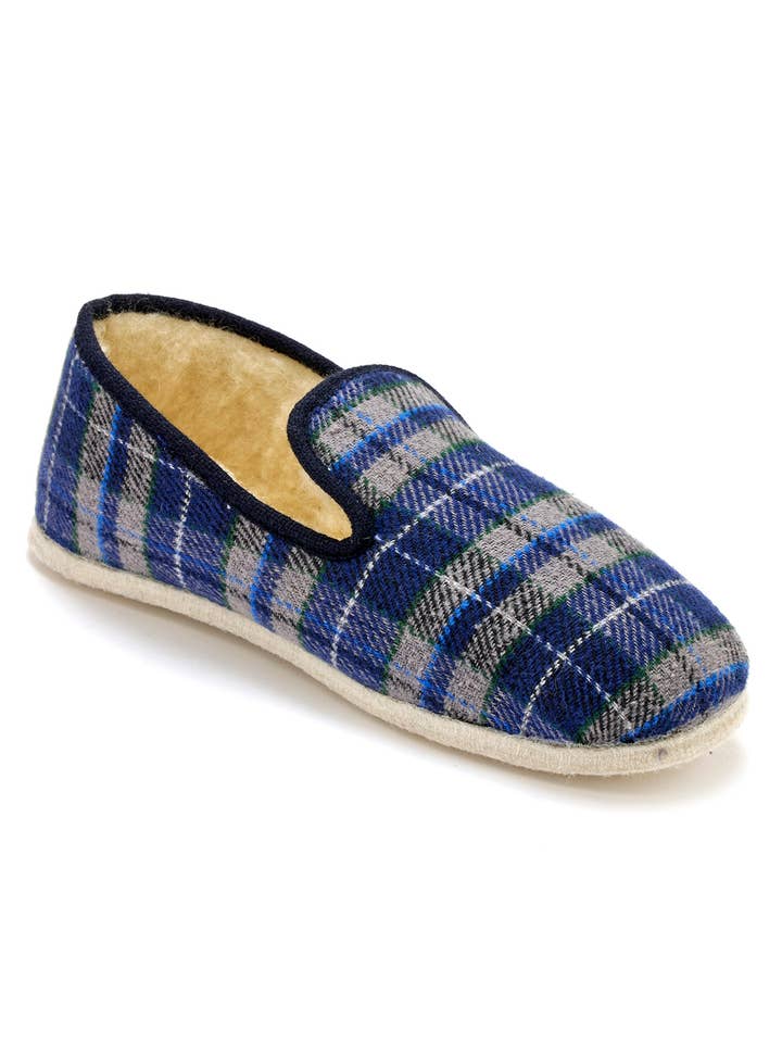 Mixed wool-lined slippers (2003193_0001) for wholesale by PEDICONFORT