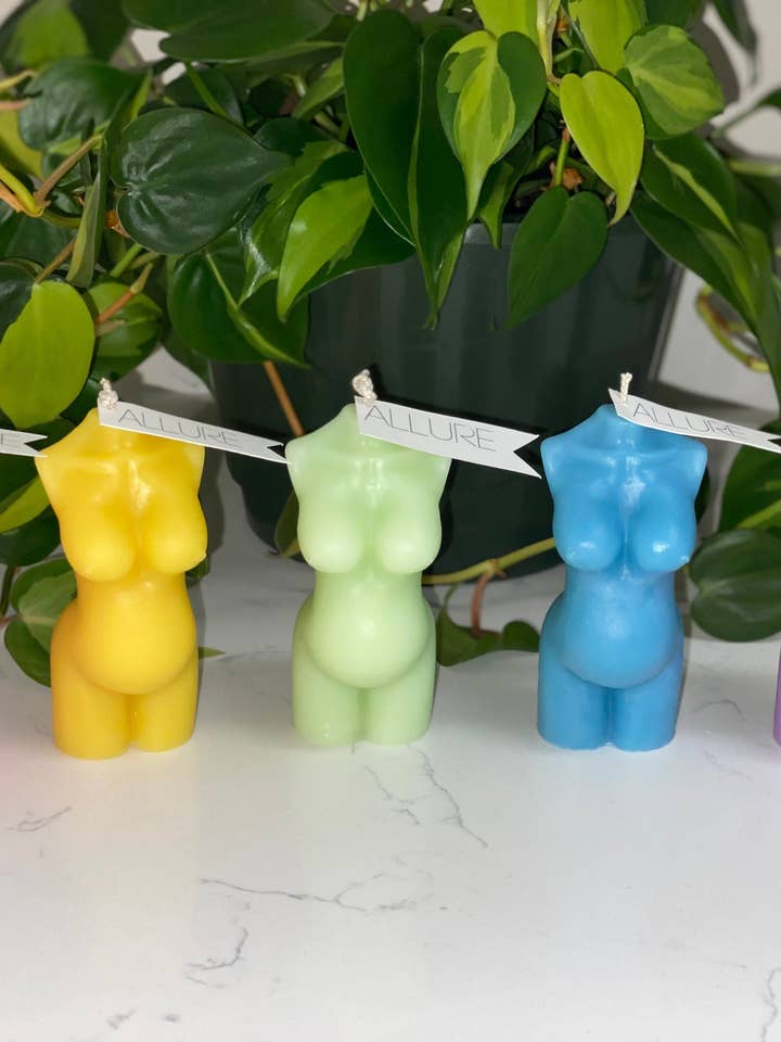 Vela corporal Pregnant Mama Goddess para venta al por mayor de Allure Wax Works