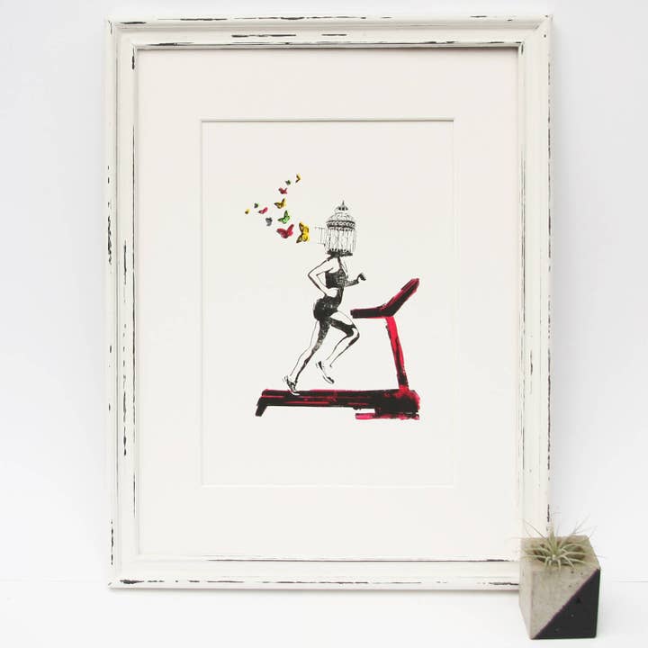 Gratis Yourself' Original Silketryk for engroshandel hos Katie Edwards Illustration