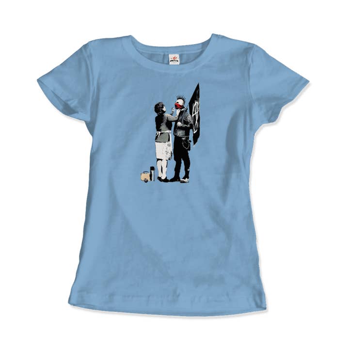 Art-O-Rama Shop - Wholesale Screen Printed T-Shirt - Unisex - Banksy Anarchist Punk And His Mother Artwork T-Shirt14