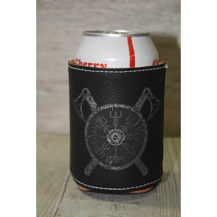 Viking Shield // Leatherette Can Sleeve for wholesale by Raven Design