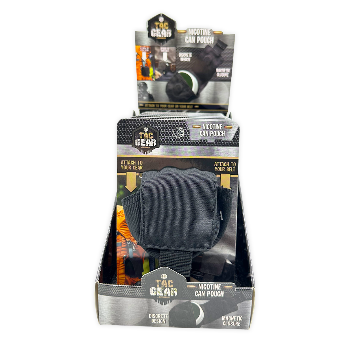 Novelty Brands - Wholesale Retailer Display - Home & Living - Tac Gear Magnetic Close Nicotine Can Pouch - 6/Display2