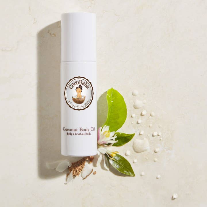 Coconut Body Oil for wholesale by CocoBaba by Emma Heming Willis