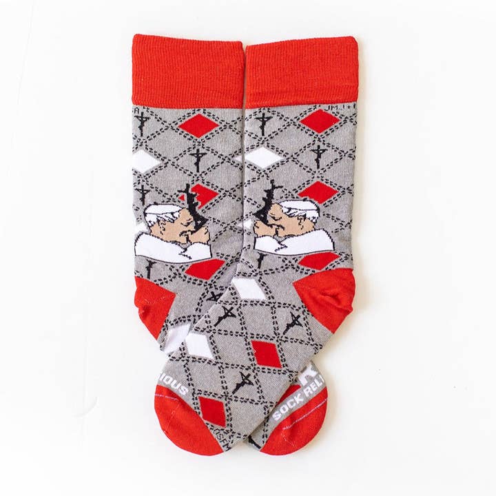 Sock Religious - Wholesale Socks - Unisex - St. John Paul II Adult Socks