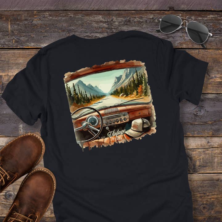 Take The Scenic Route Again Tee for wholesale by VIntage & Young