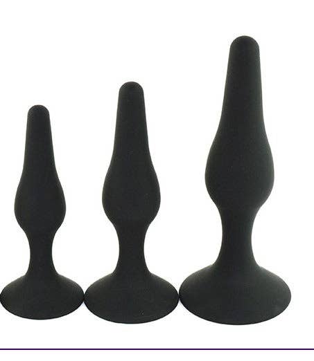 Kinky Pleasure - Vente Sex toys - Power Escorts - BR12 - Plug Anal en Silicone - Ensemble de 3 - Ventouse Puissante7