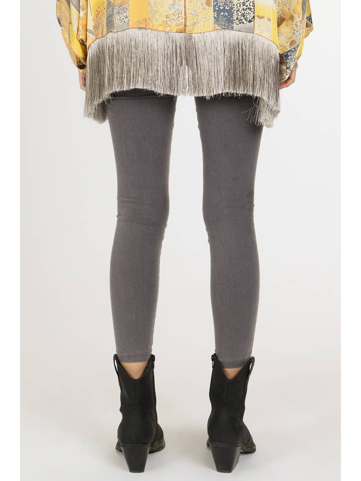 Beulah Style - Vente Pantalon – femme - Jegging Moto à Détails Plissés DM700210