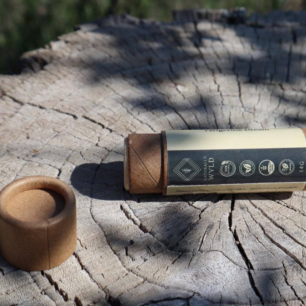 Naturally Wyld - Vente Baumes à lèvres - Baume à lèvres Tangerine Dream tout naturel et écologique Tube de 10g (2x la taille)4