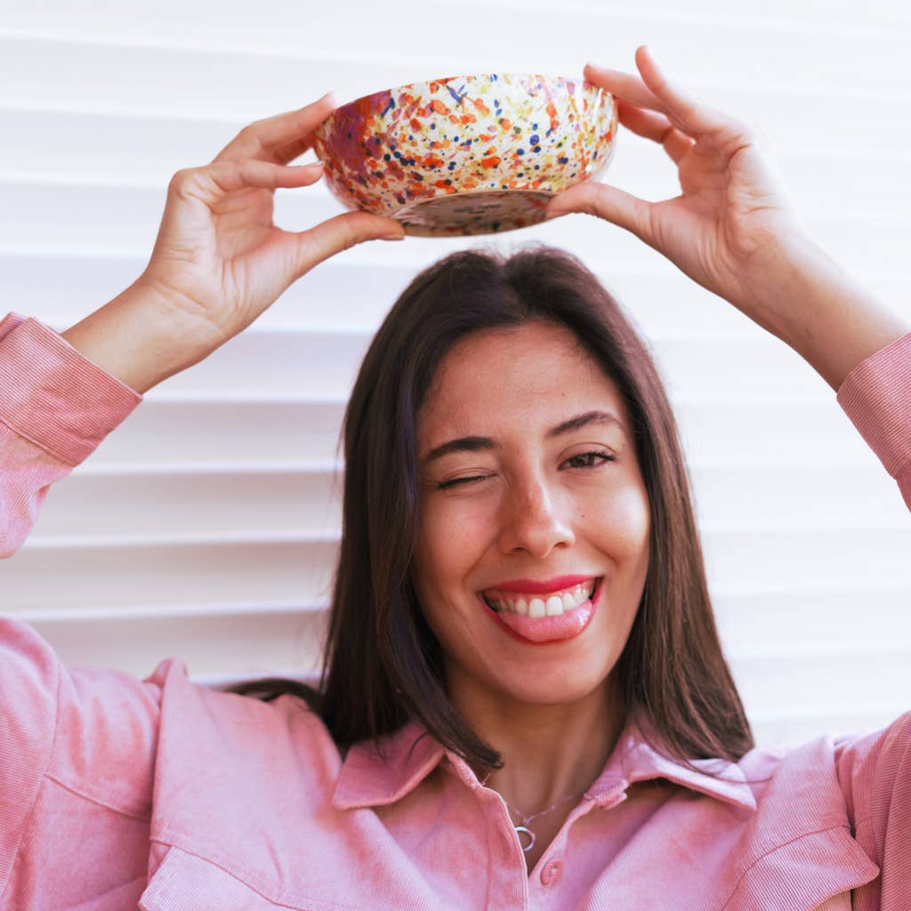 Alfar Tierra Cocida – Großhandel Reibe – Reibeteller aus Keramik, Größe M, Carnival 6