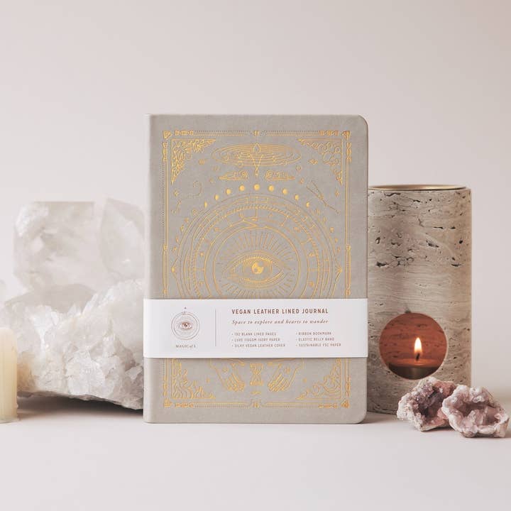 A5 ORIGINS VEGAN LEATHER JOURNAL - LINED for wholesale by Magic of I.