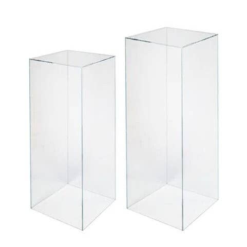 Plasticmart - Wholesale Retailer Display Stand/Case - Clear Acrylic Pedestal 12"x 12" x 30" Tall8