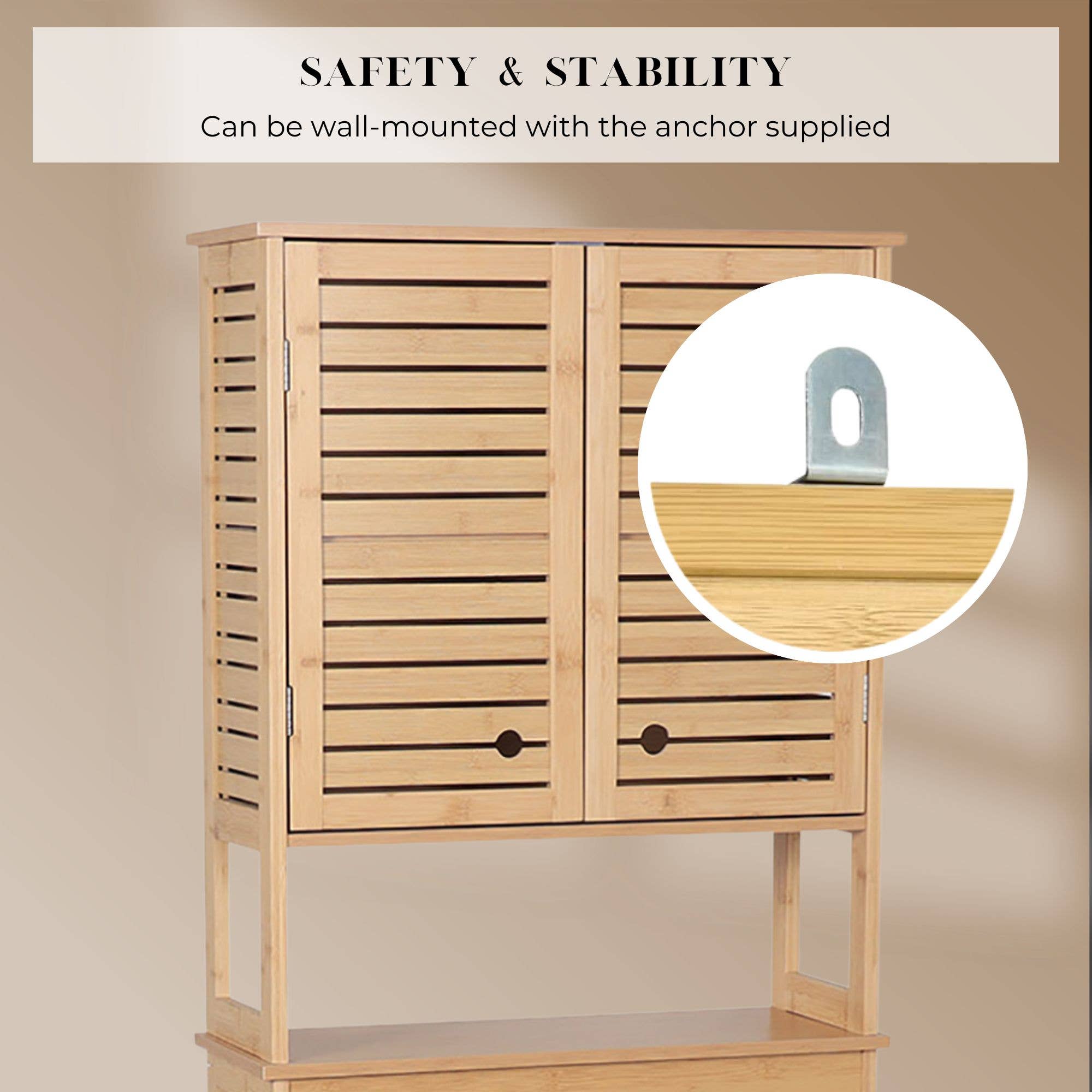 Brown Over-Toilet Cabinet – Trinidad for wholesale on Faire4