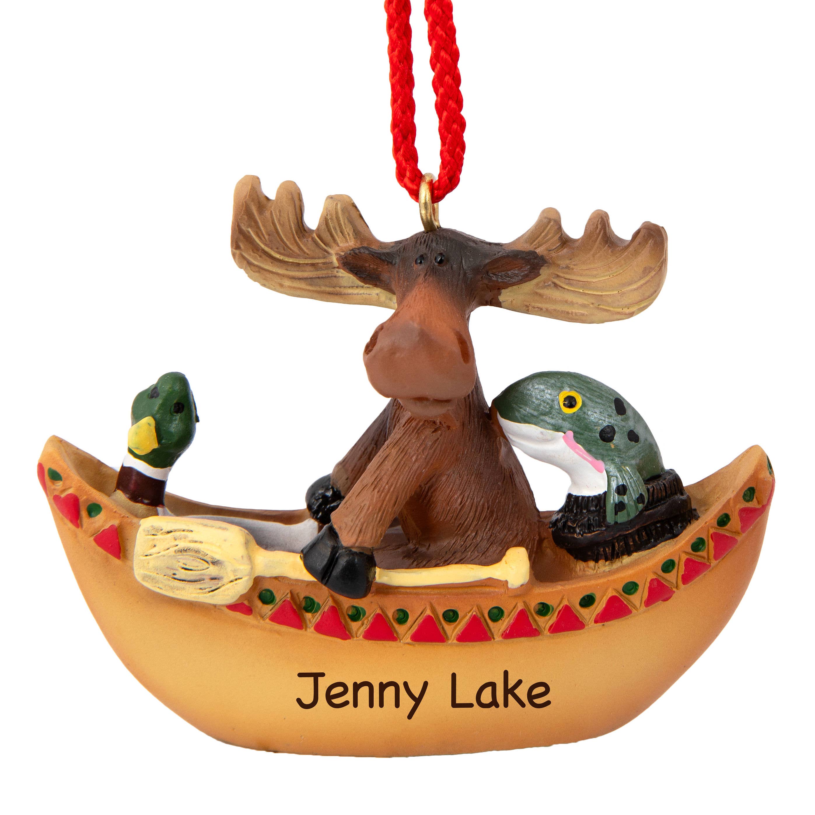 Mother Moose Gifts - Wholesale Ornament - Waren Canoe Moose Ornament1