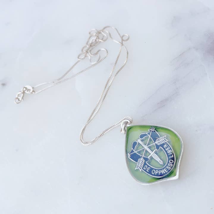 Her Hero, LLC - Wholesale Pendant/Charm Necklace - Military Lucite necklace7