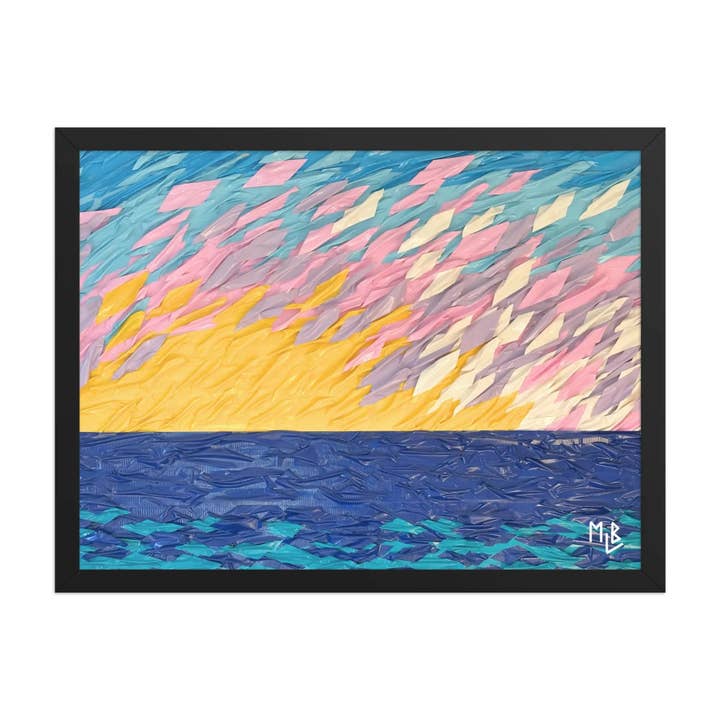 Hamptons Sunset Framed Poster for wholesale by MLB Artist