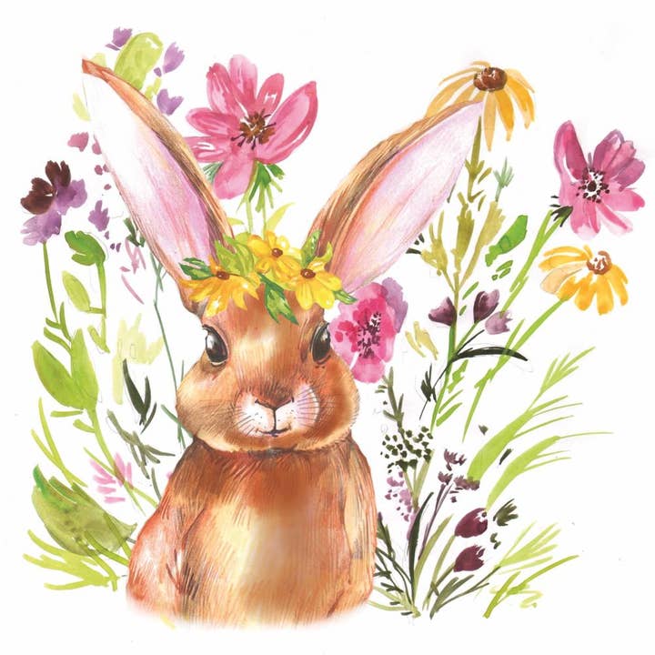 BEV- GIRL BUNNY BY AMBIENTE for wholesale by Paperproducts Design • Ambiente