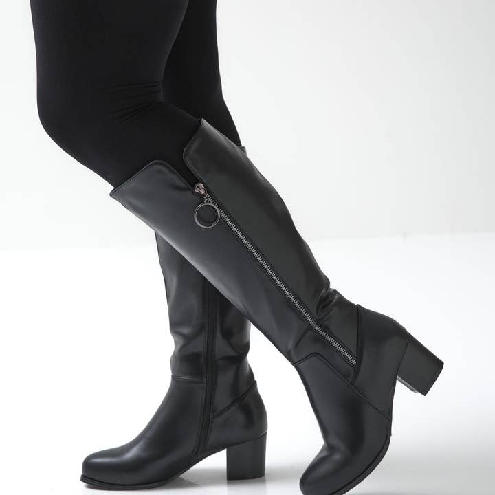 Gabylou - Wholesale Boots - Women's - XL boots for wide calves - Pomelo model1