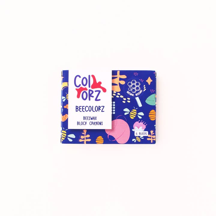 COLORZ – wholesale Kritor - Barn och baby – Naturliga bivax Block Crayons (6 block)