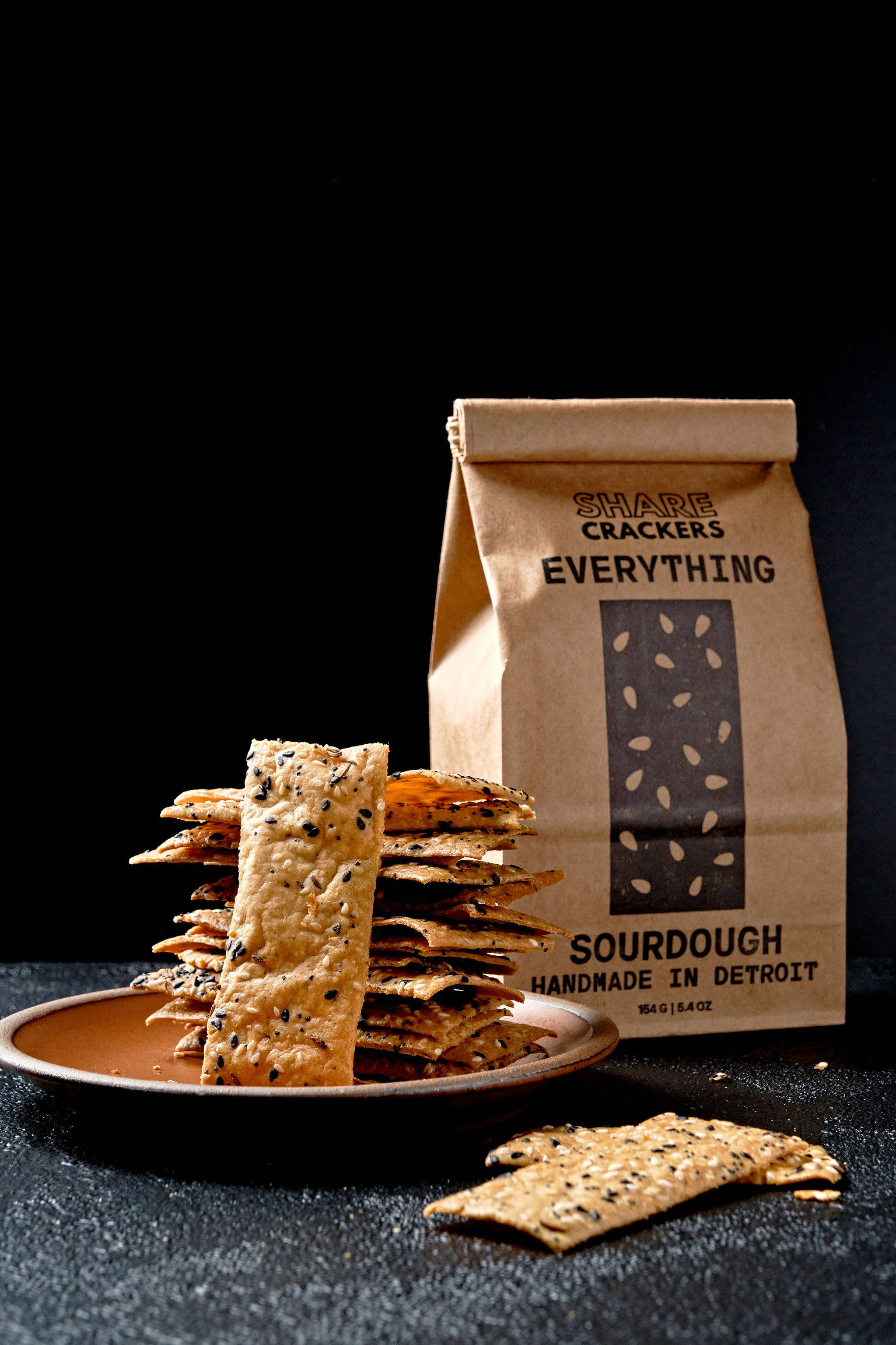 Share Crackers - Wholesale Crackers - Everything Sourdough Crackers1