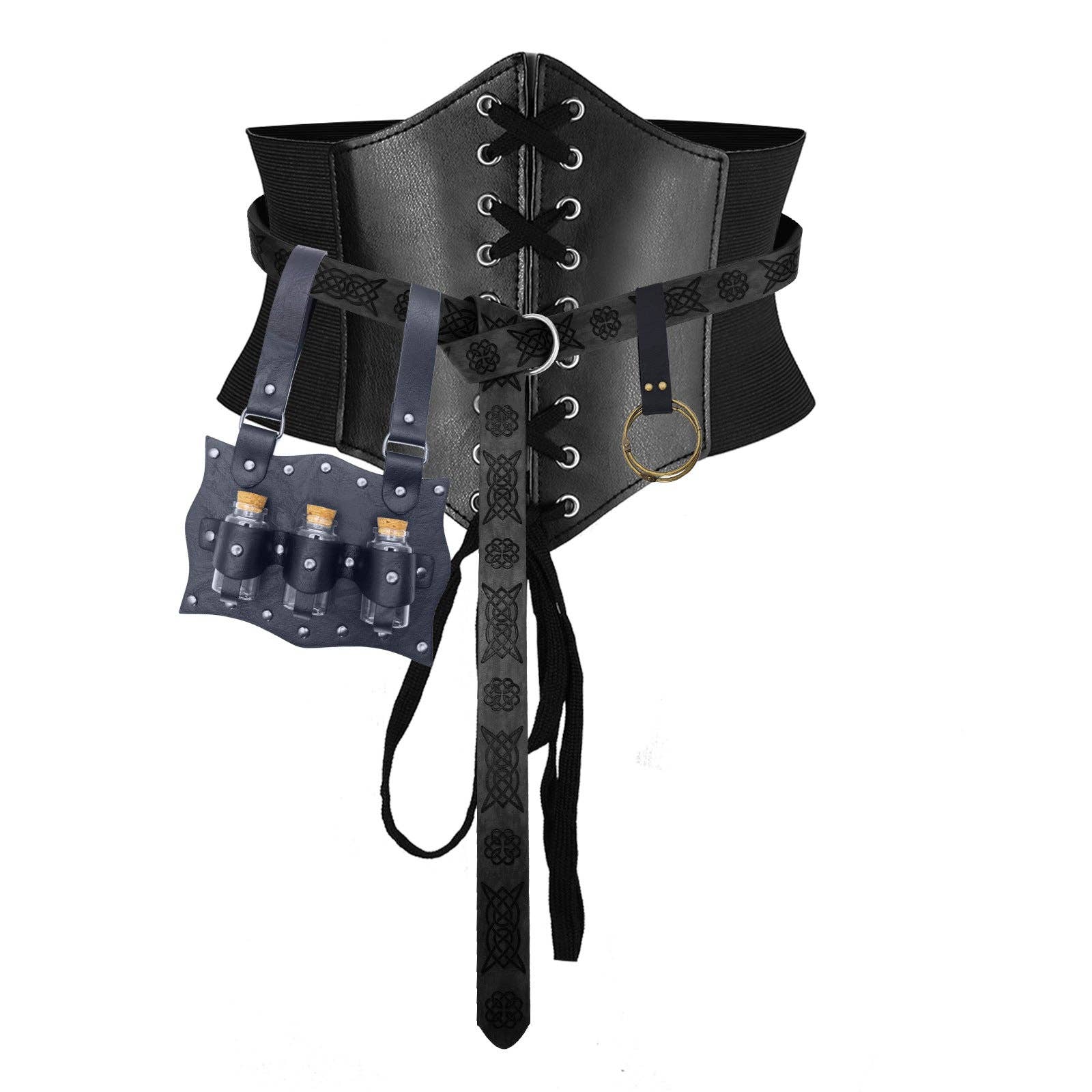 SALINA TRADING INC – Großhandel Kostüm – Damen – Mittelalterliches Trankflaschen-Kostümset für Halloween4