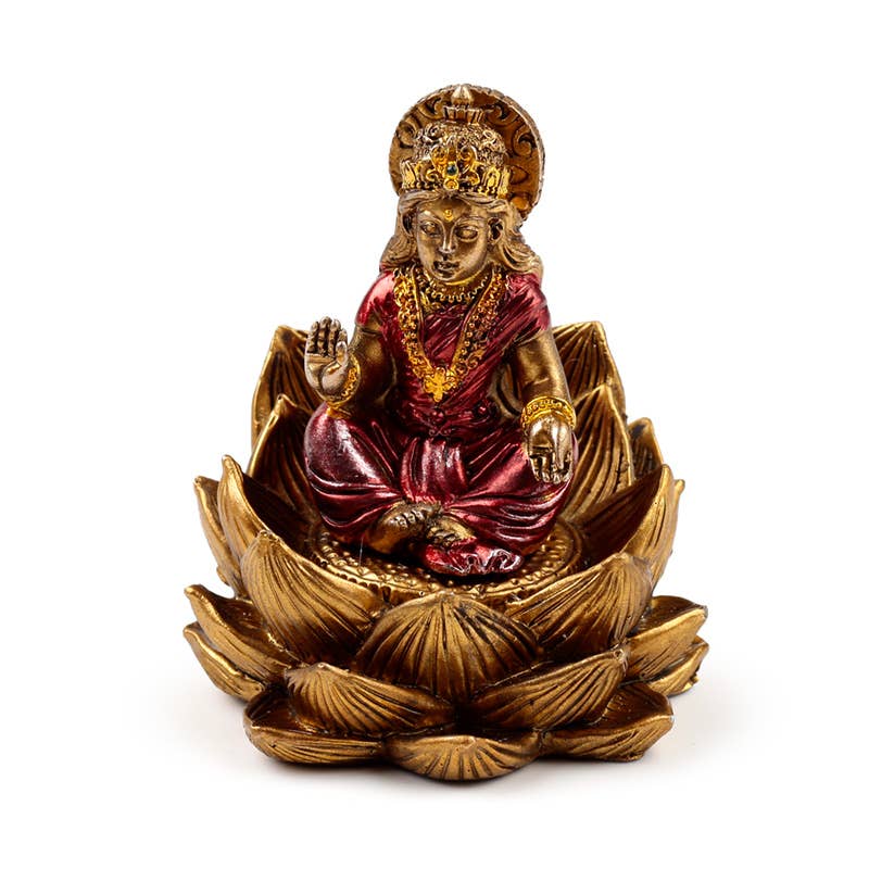 Puckator Ltd - Wholesale Ornament - Gold Ganesh & Lakshmi Lotus Set of 23