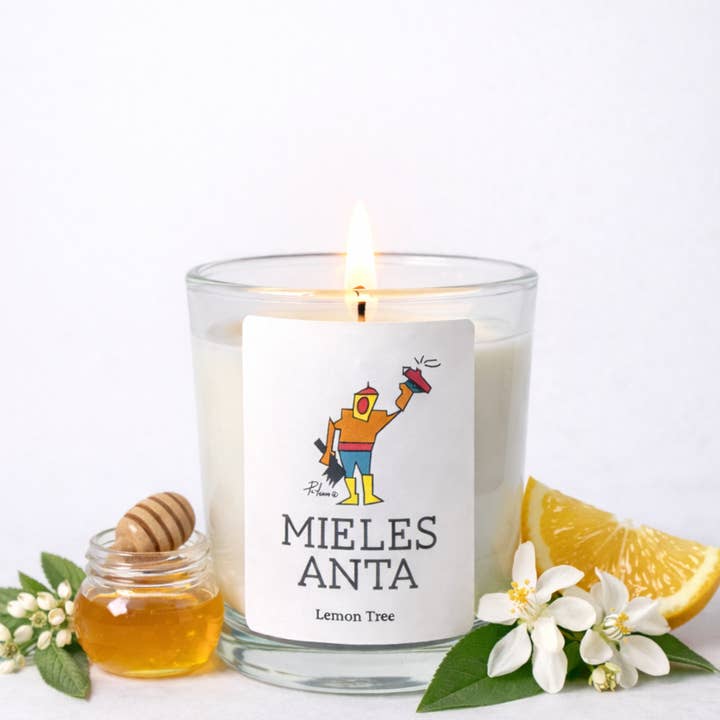 Anta Honey Scented Candle for wholesale by Mieles Anta