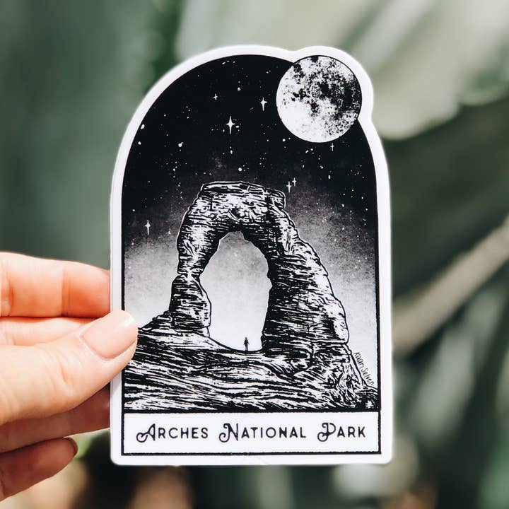 Autocollant vinyle Window to Moab (Parc national des Arches) pour la vente par Kaari & Co.